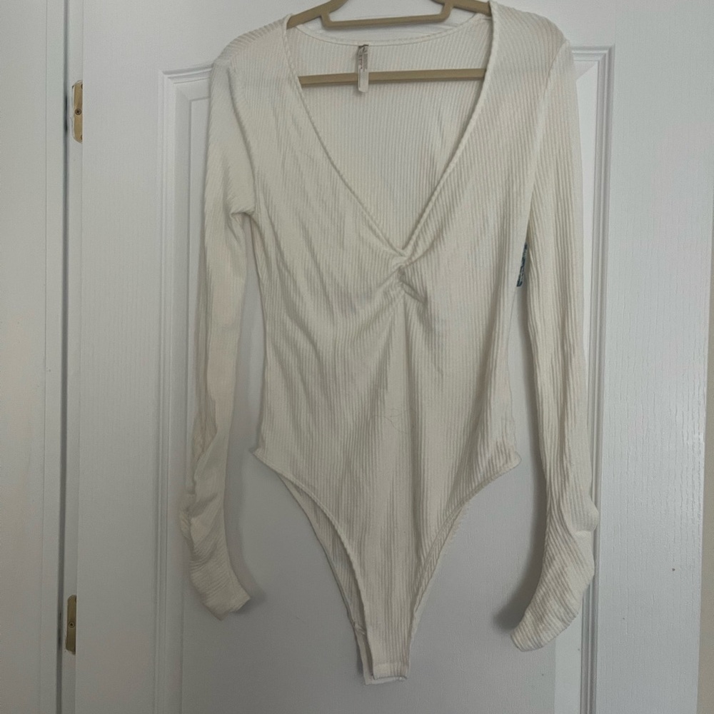 Free People white bodysuit